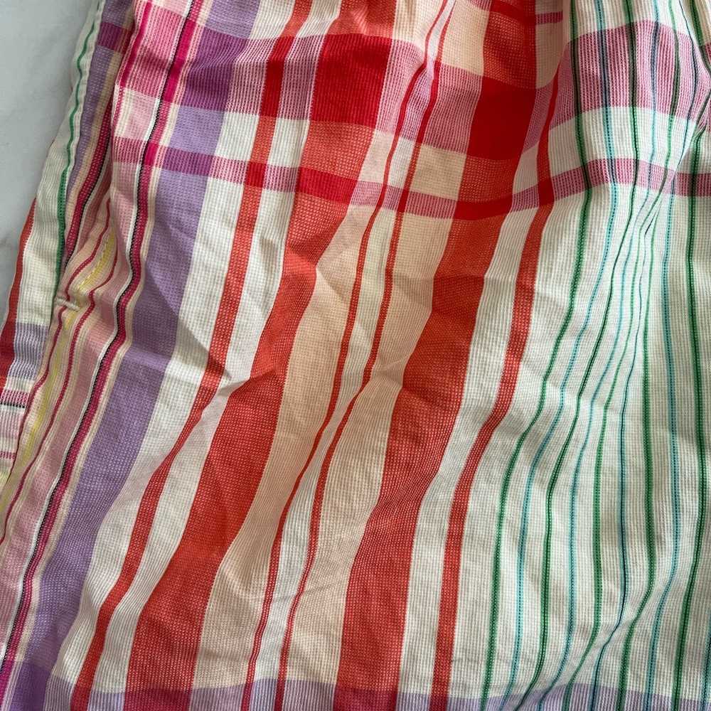 Oroton Checked Plaid Multicolor 100% Cotton Women's Boxer Shorts XS - Picture 3 of 10